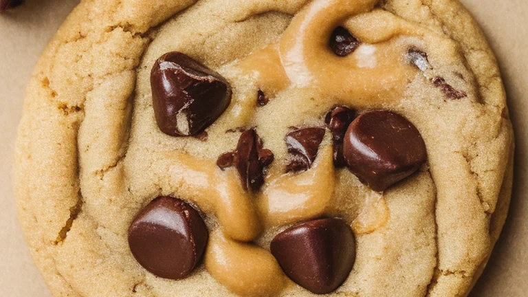 Soft & Chewy Bakery-Style Peanut Butter Chocolate Chip Cookies - Featured