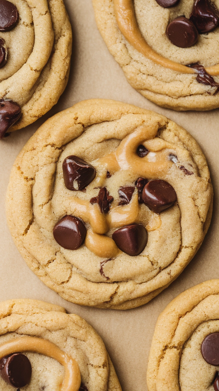 Bakery-Style Soft and Chewy Peanut Butter Chocolate Chip Cookies
