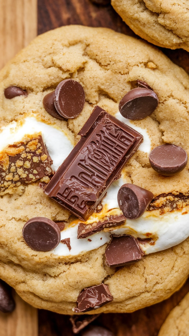 Sourdough Discard S'mores Cookies