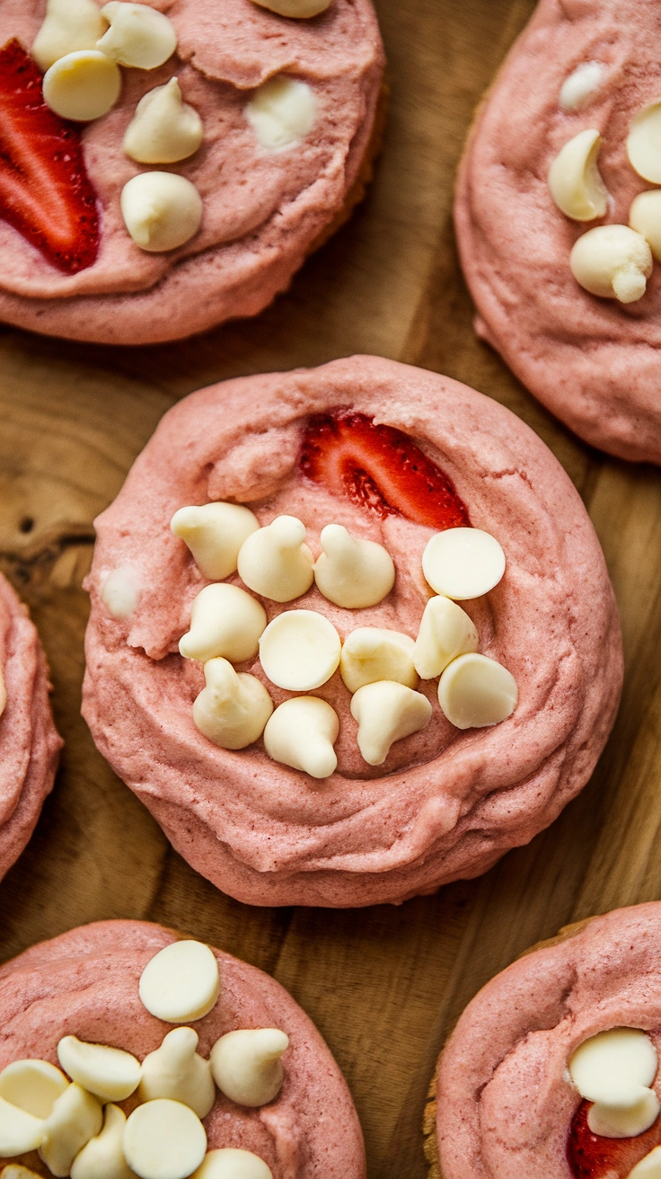 Strawberry Cake Mix Cream Cheese Cookies