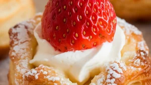 Strawberry Cream Cheese Pastry Bites Recipe - Featured