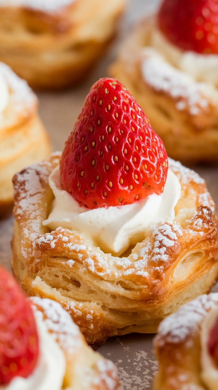 Strawberry Cream Cheese Pastry Bites