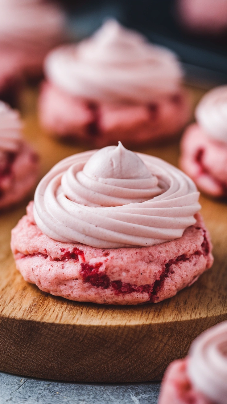 Strawberry Lemonade Cream Cheese Cookies