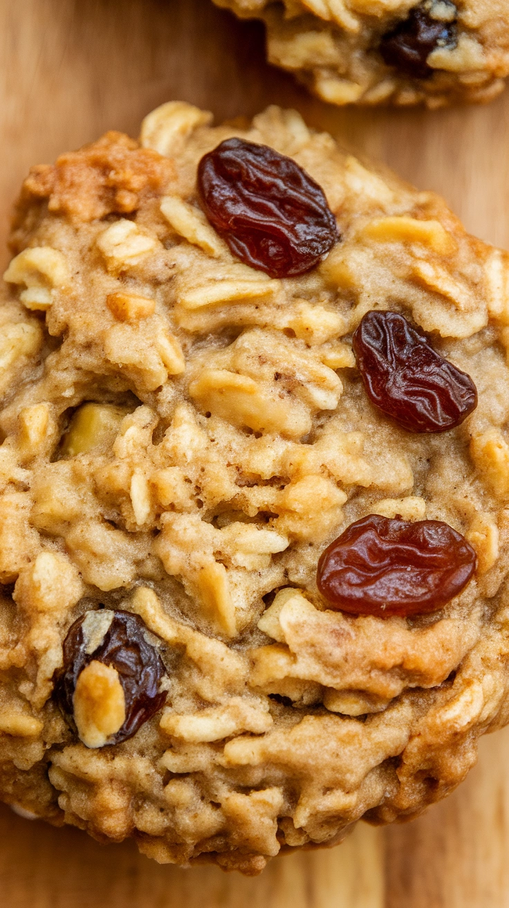 Chewy Oatmeal Raisin Banana Cookies