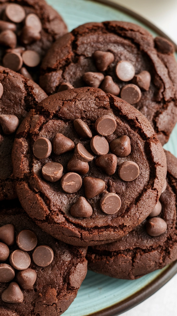 Double Chocolate Fudge Brownie Cookies