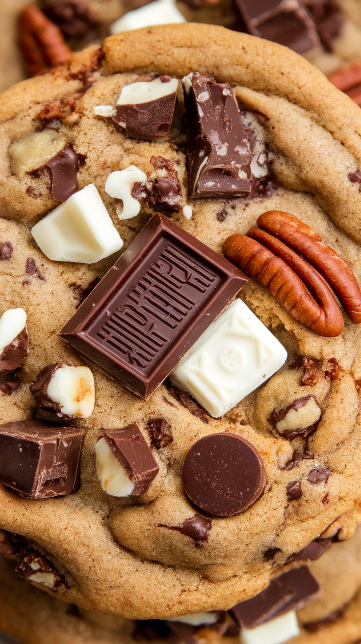 Triple Chocolate Chunk Cookies
