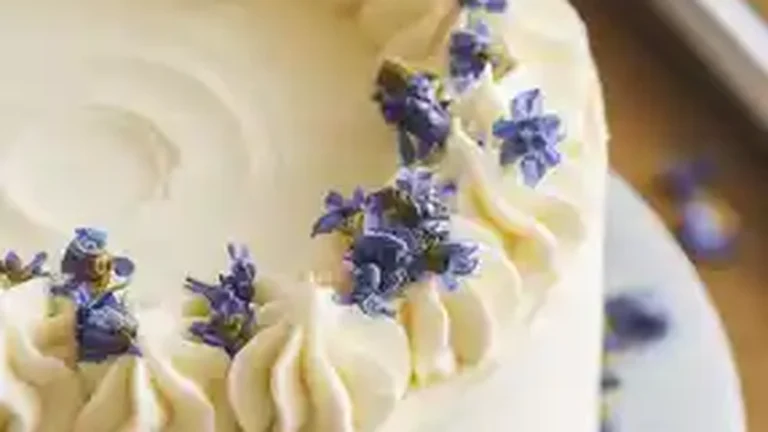 Vanilla Chamomile Cake with Whipped Mascarpone Frosting - Featured