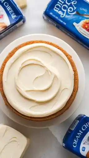 Soft Vanilla Cream Cheese Cake