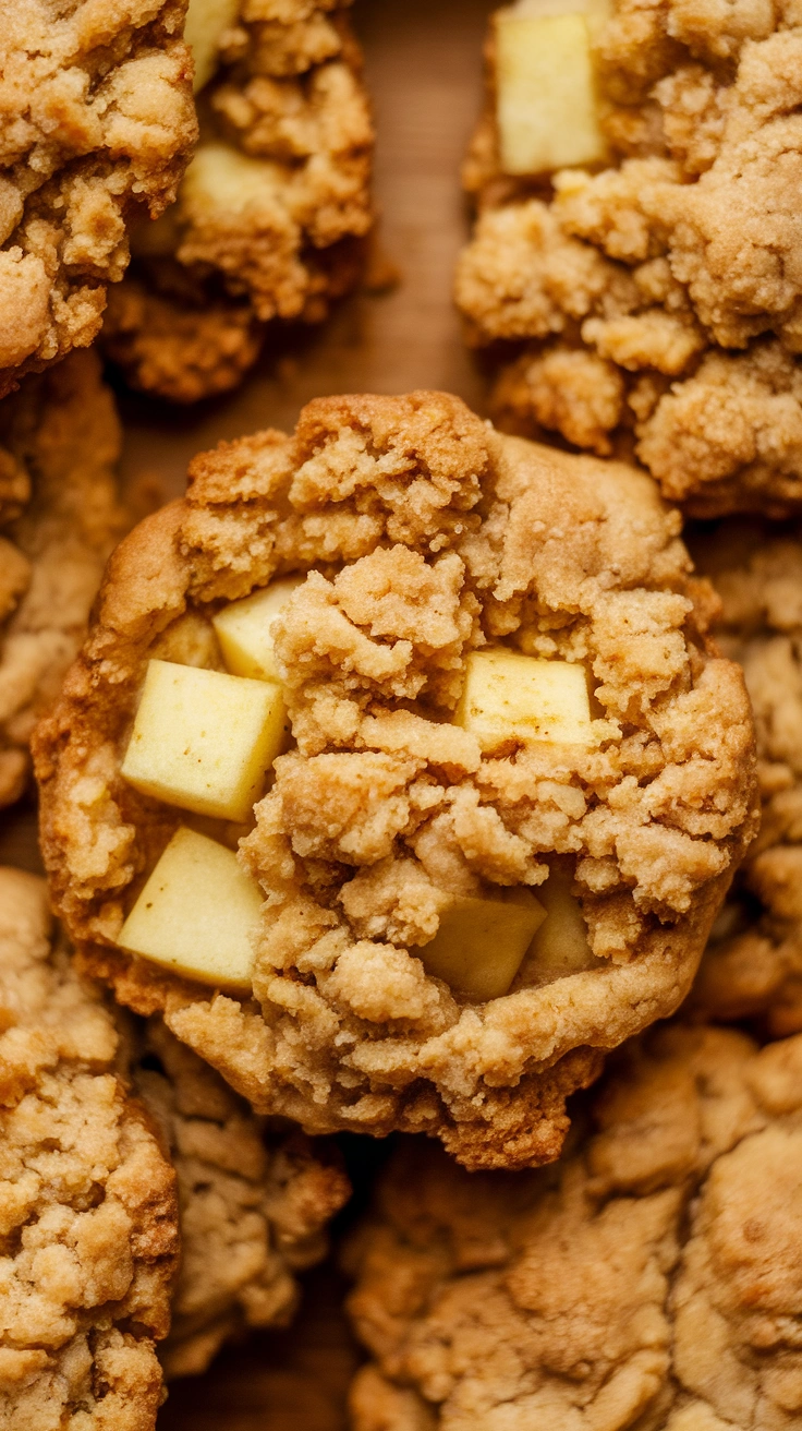 Glazed Vegan Apple Pie Cookies
