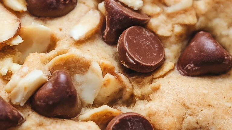 Vegan Oat Flour Chocolate Chip Cookie Bars - Featured