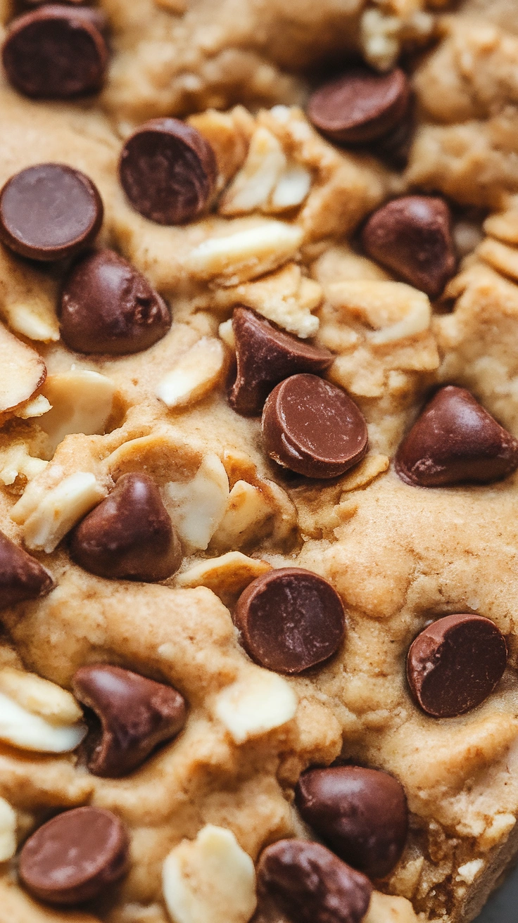 Vegan Applesauce Chocolate Chip Cookie Bars