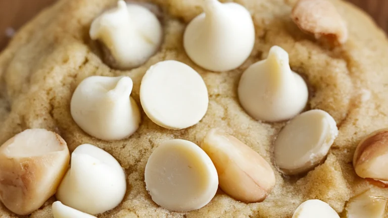 White Chocolate Chip Macadamia Cookies - Featured