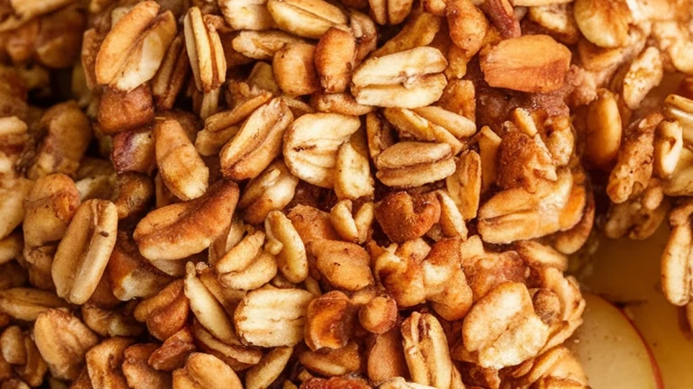 Apples with Brown Sugar Oats and Cinnamon - Featured