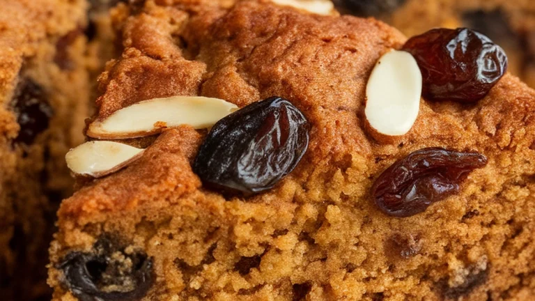 Applesauce Raisin Almond Spice Cake - Featured