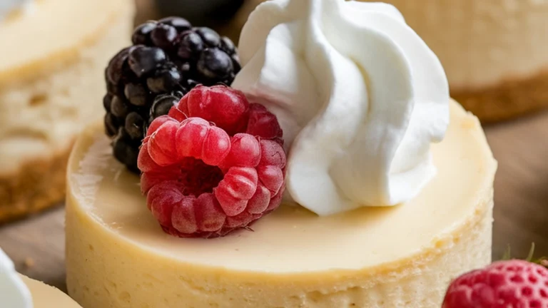 Baked Mini Cheesecakes - Featured