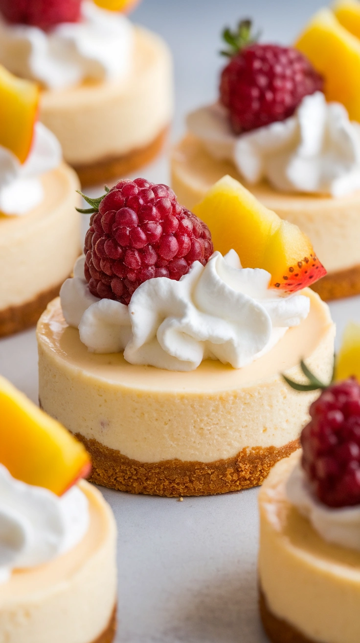 Oven-Baked Mini Cheesecakes