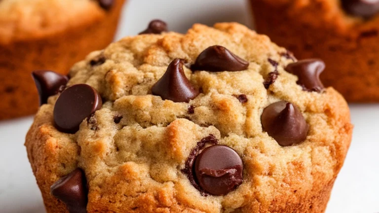 Banana Chocolate Chip Muffins - Featured