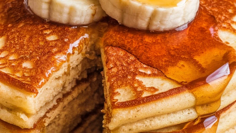 Banana Cinnamon Pancakes - Featured