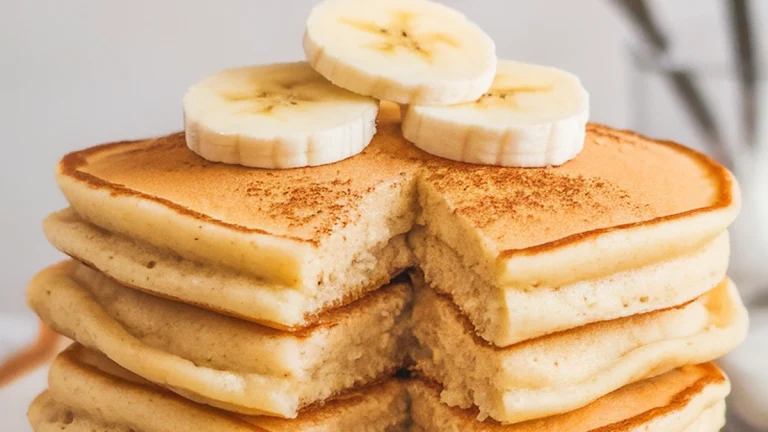 Banana Nutmeg Buttermilk Pancakes - Featured