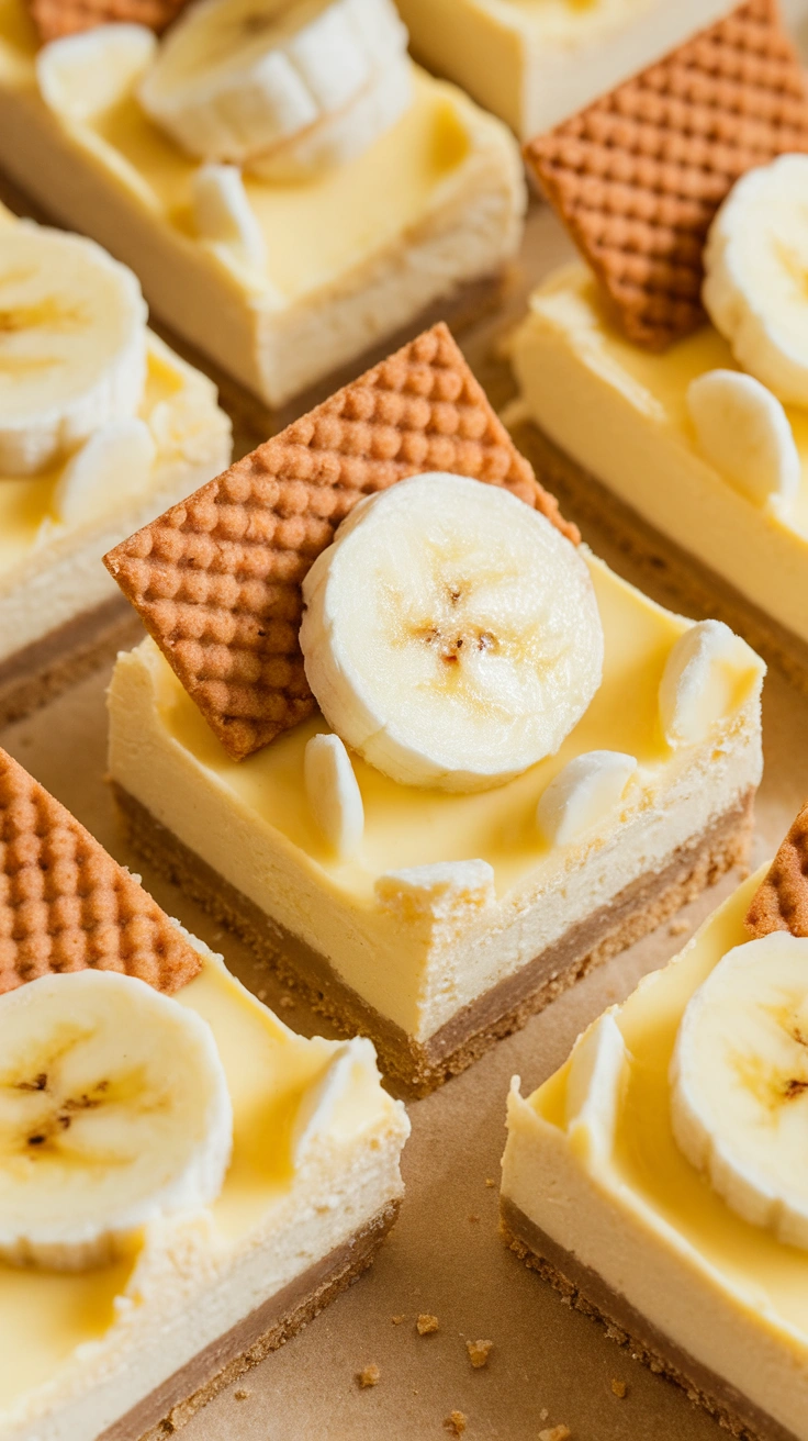Banana Pudding Cheesecake Squares