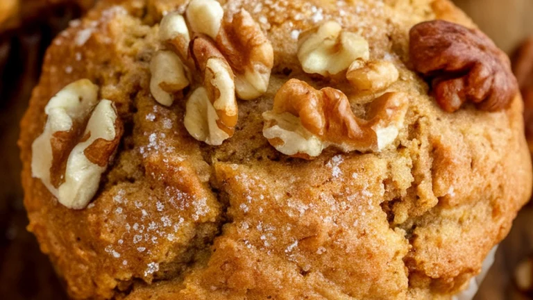 Banana Whole Wheat Nut Muffins - Featured