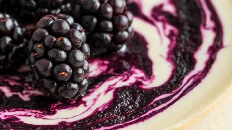 Blackberry Swirl Cheesecake - Featured