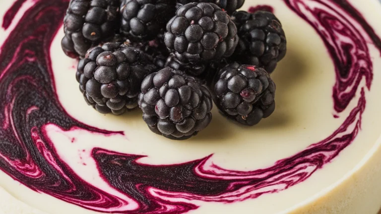 Blackberry Swirl Cheesecake - Featured