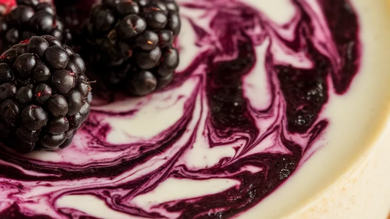 Blackberry Swirl Cheesecake - Featured