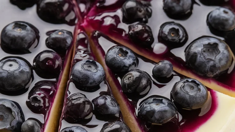 Blueberry Cottage Cheese Cheesecake - Featured