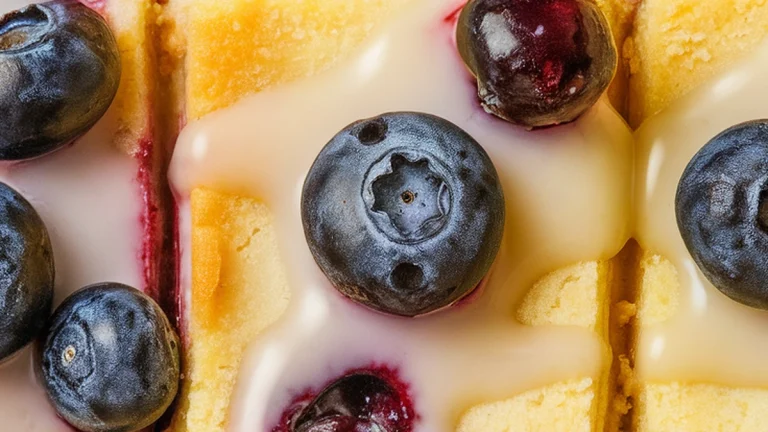 Blueberry Cream Cheese Bars - Easy Lemon Blueberry Cheesecake Dessert! - Featured