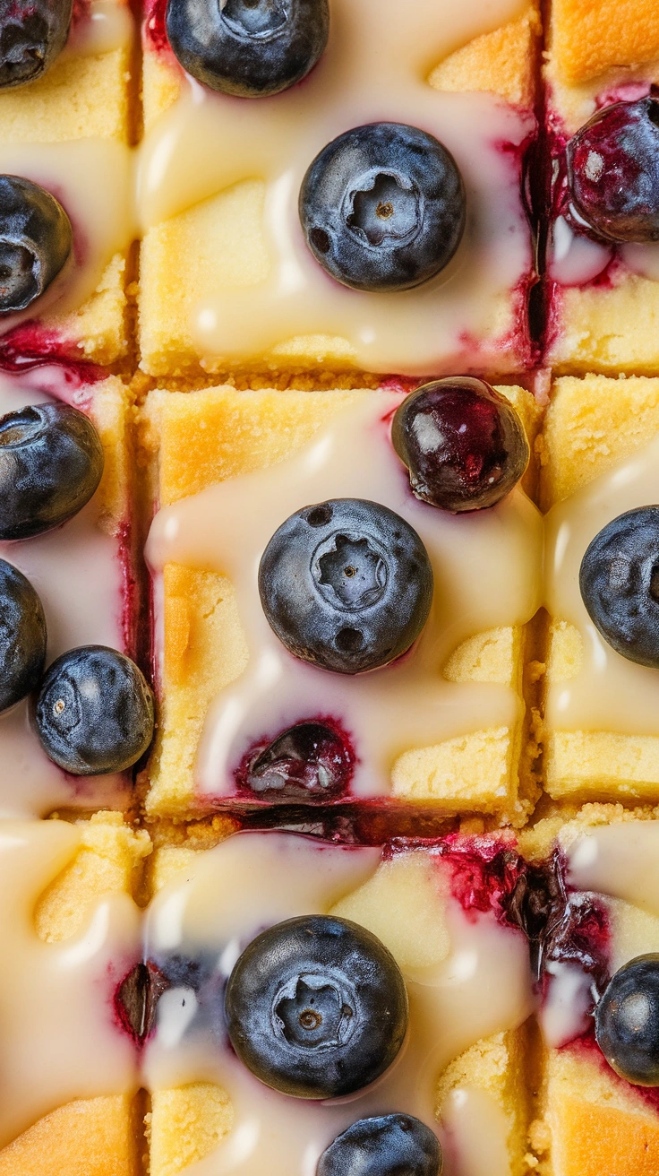 Lemon Blueberry Cheesecake Bars
