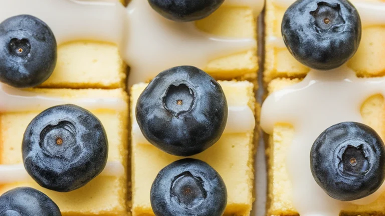 Blueberry Cream Cheese Bars - Easy Lemon Blueberry Cheesecake Dessert! - Featured
