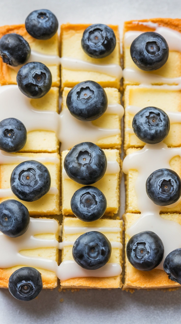 Lemon Blueberry Cheesecake Bars