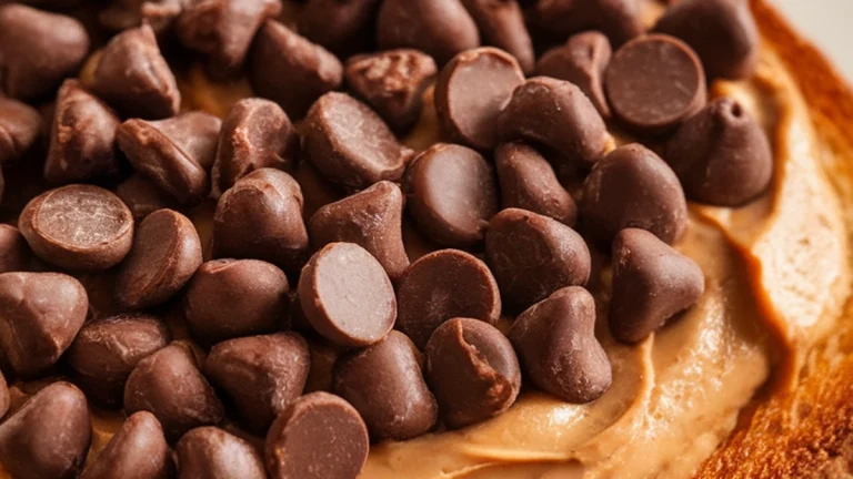 Bread with Peanut Butter and Chocolate Chips - Featured