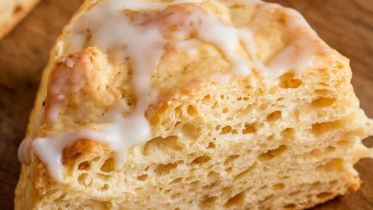 Butter Scones with Milk Glaze - Featured