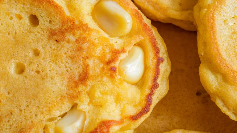 Buttermilk Cornmeal Pancakes with Corn - Featured