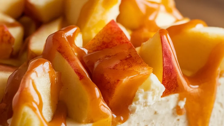 Caramel Apple Cheesecake Bars - Featured