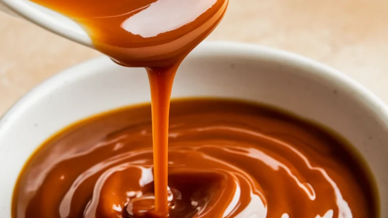 Caramel Sauce with Butter and Cream - Featured