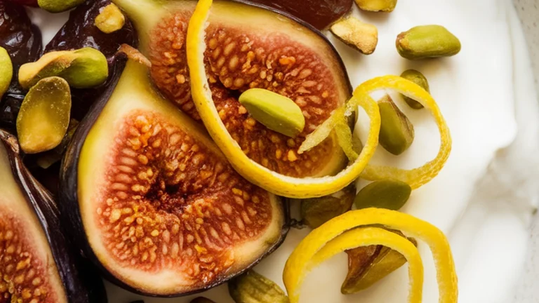 Cardamom Yoghurt with Spiced Figs and Pistachios - Featured