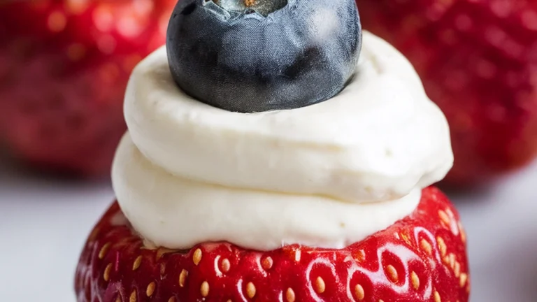 Cheesecake Stuffed Strawberries - Featured