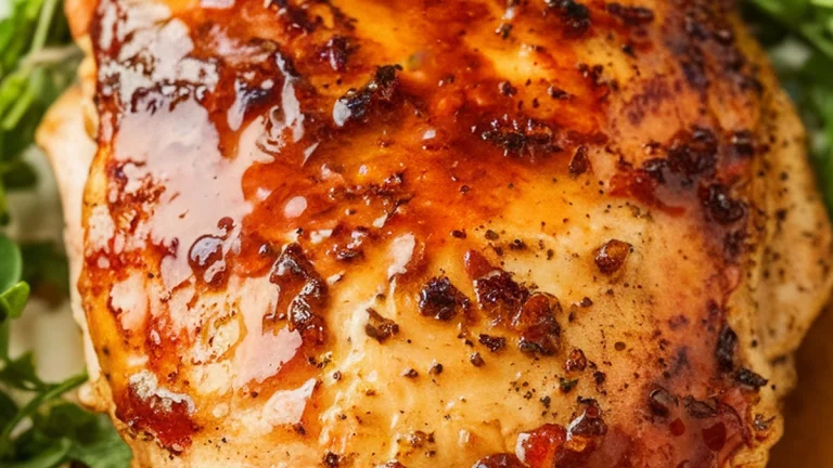 Chicken Breasts with Maple Worcestershire Glaze - Featured