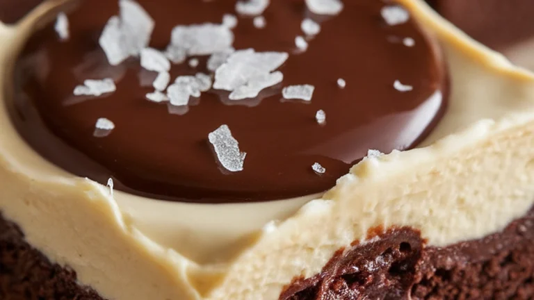 Chocolate Brownies with Cream Cheese Mascarpone and Ganache - Featured