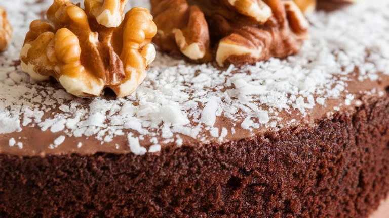 Chocolate Cake with Chocolate Tofu Filling - Featured