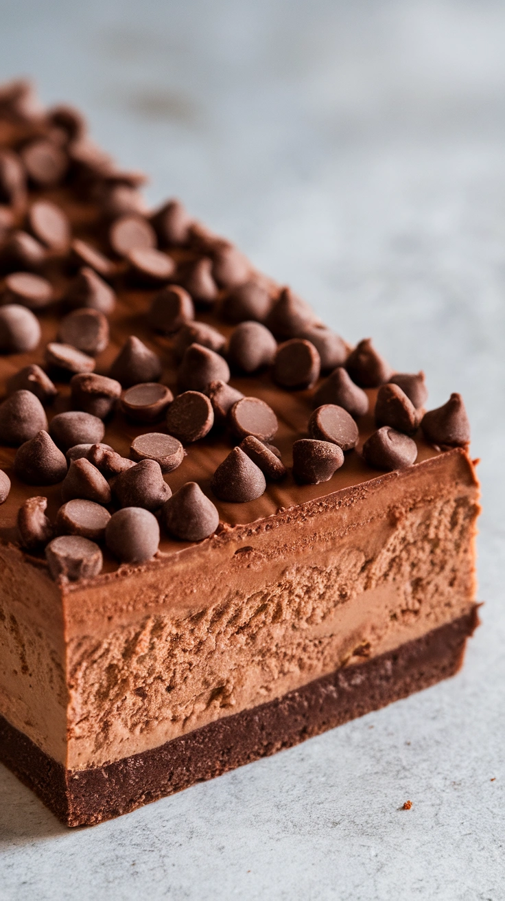 Layered Chocolate Cheesecake Bars