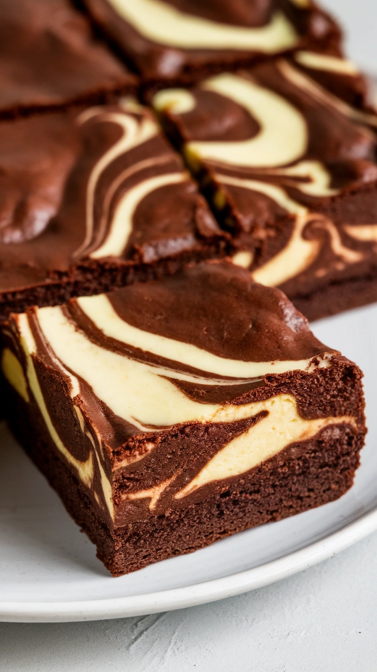 Fudgy Chocolate Cheesecake Brownies