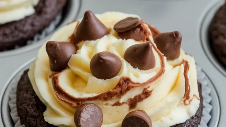 Chocolate Cheesecake Muffins - Featured