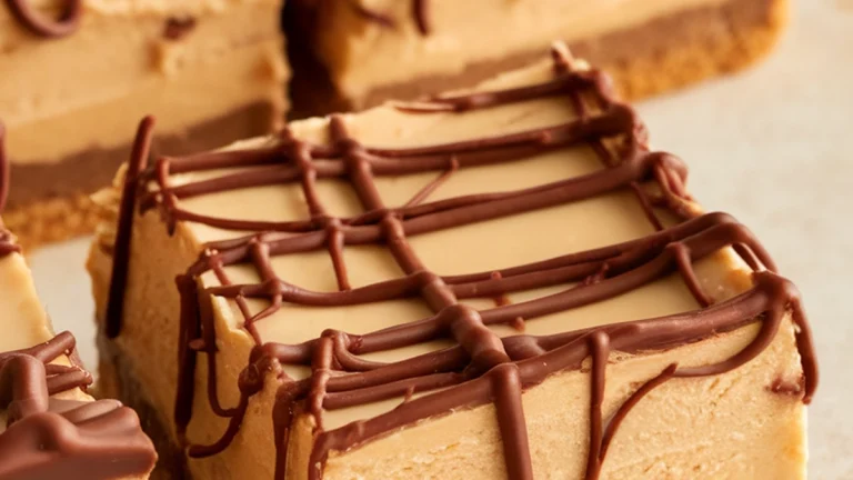 Chocolate Peanut Butter Cheesecake Cookie Bars - Featured
