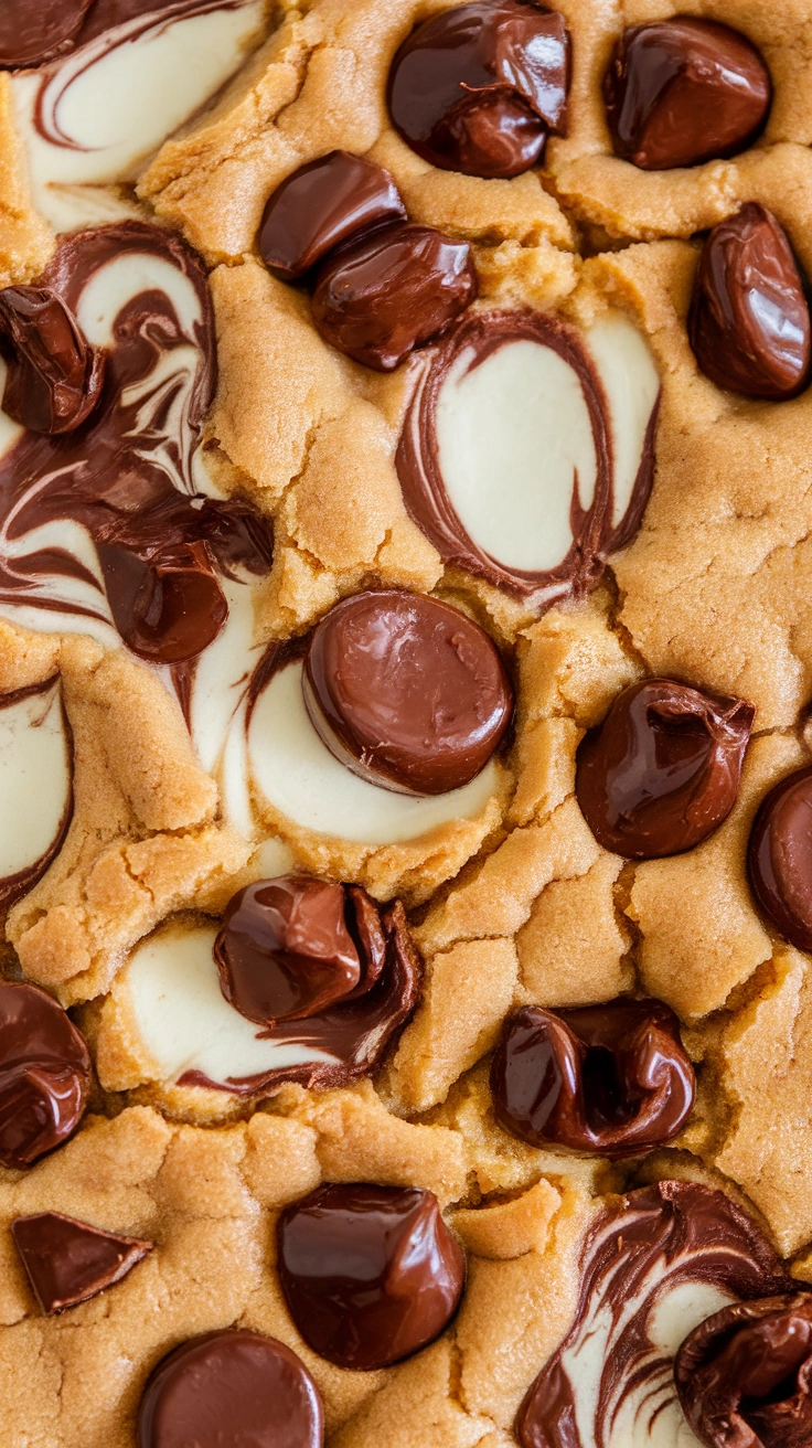Chocolate Peanut Butter Cheesecake Cookie Bars