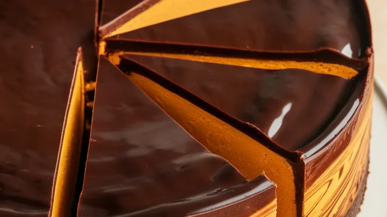 Chocolate Pumpkin Cheesecake - Featured