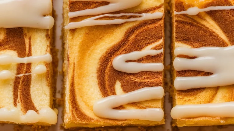 Cinnamon Roll Cheesecake Bars - Featured
